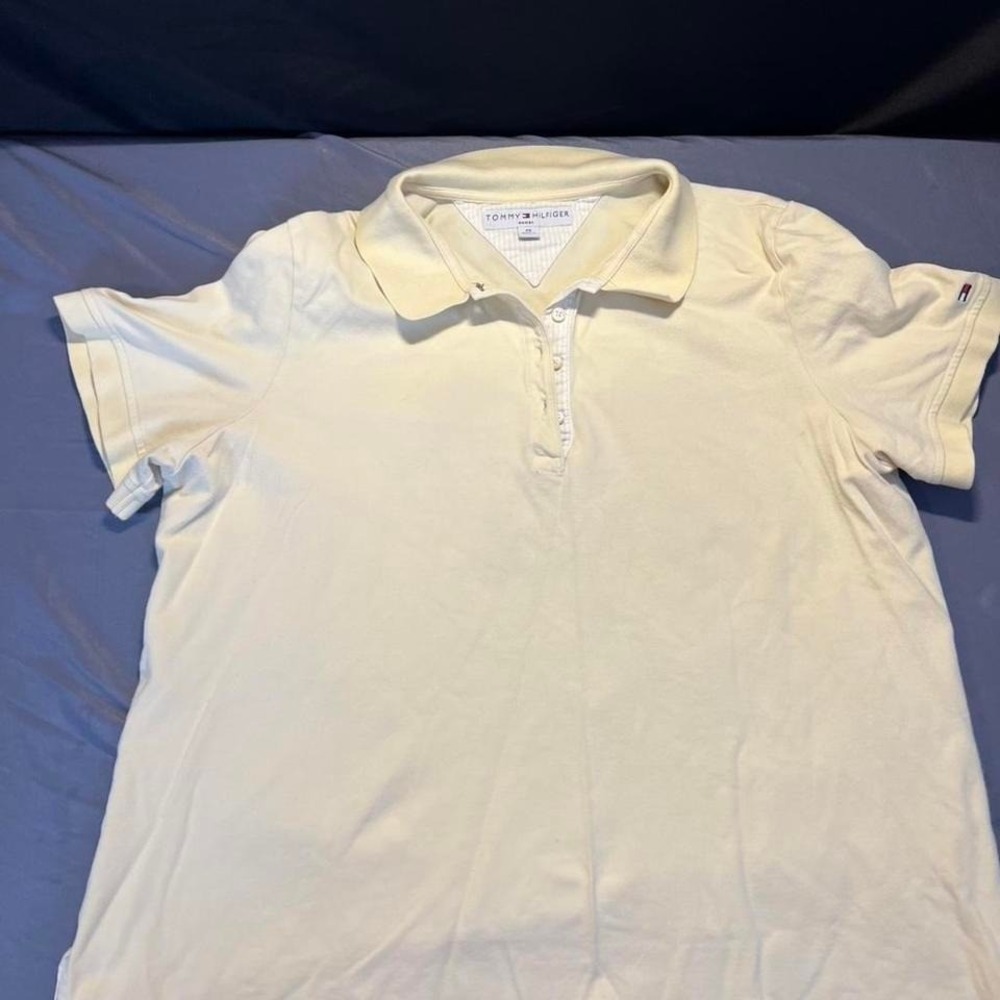 Yellow Tommy Hilfiger polo shirt